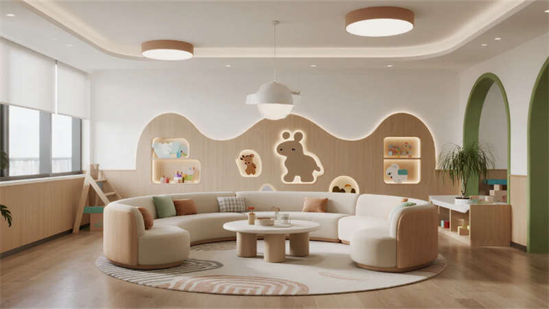 自然童趣與簡約美學融合，合肥親子度假民宿裝修設計效果圖