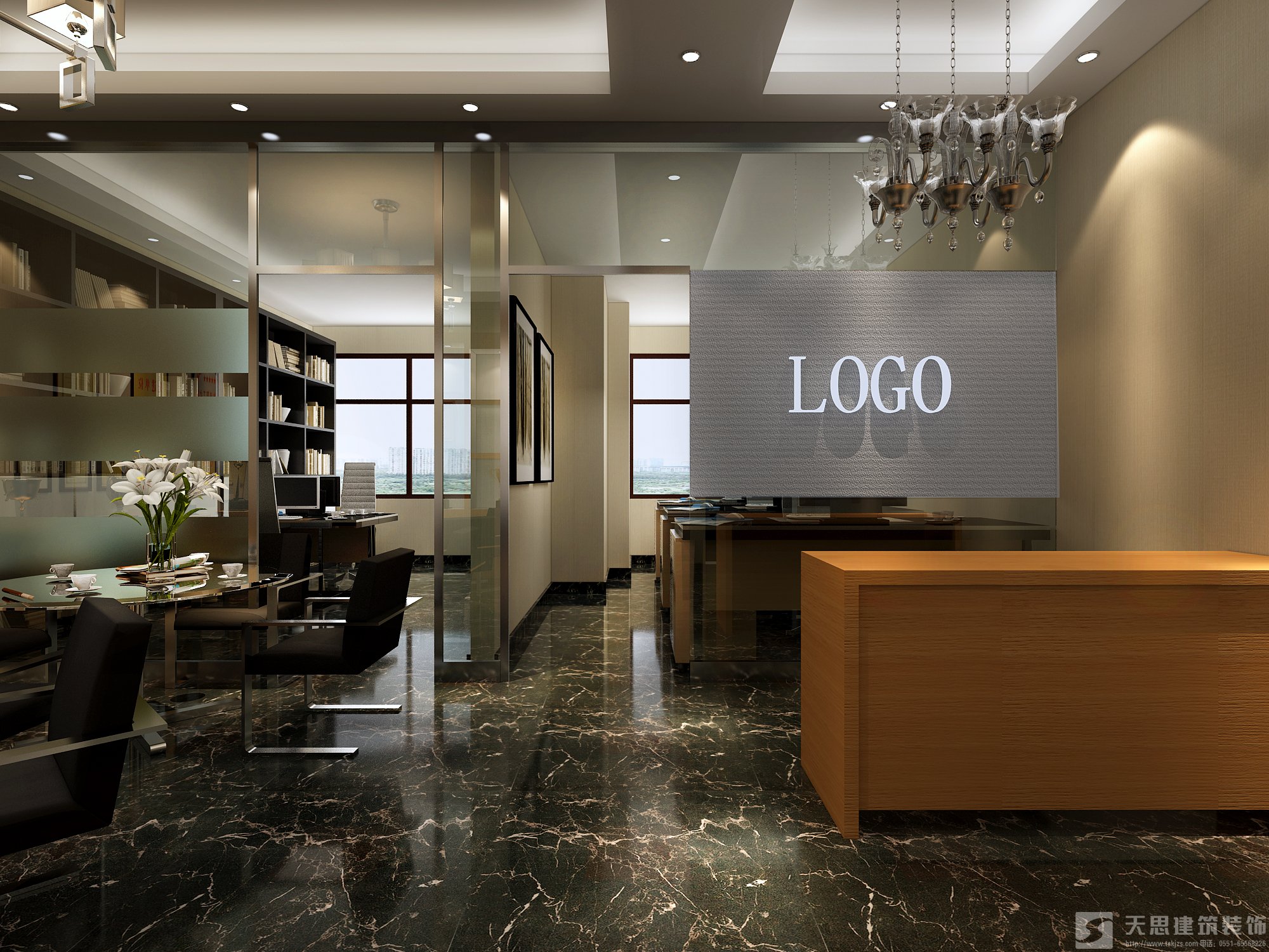 留白在<a href=http://www.4ap.com.cn/ target=_blank class=infotextkey>合肥辦公室裝修</a>設計中的運用